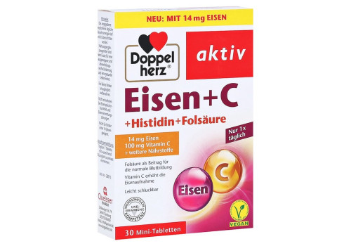 Doppelherz aktiv Eisen + C + Histidin + Folsäure – PZN 2483072 (PZN 2483072)