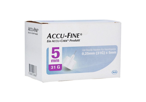 ACCU FINE sterile Nadeln f.Insulinpens 5 mm 31 G – PZN 12772541 (PZN 12772541)