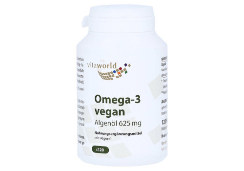 OMEGA-3 vegan Algenöl 625 mg Kapseln (PZN 14360630)