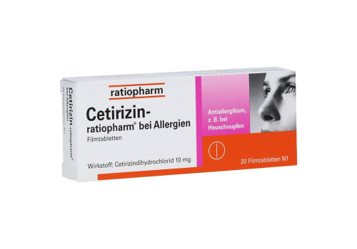 Cetirizin-ratiopharm bei Allergien (PZN 2158142)