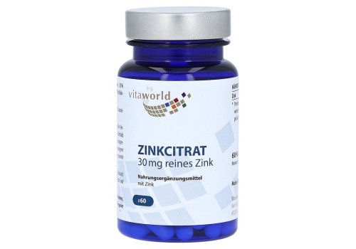 ZINKCITRAT 30 mg Kapseln (PZN 11050478)