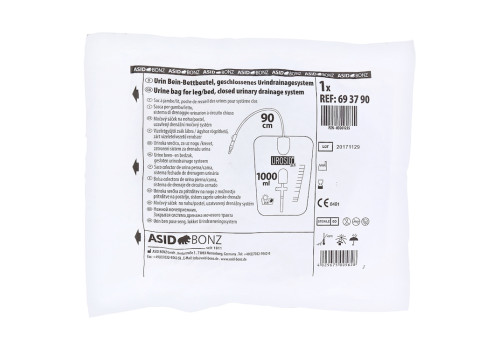 URINBEUTEL 24h steril 1 l 90 cm Schlauch (PZN 3061255)