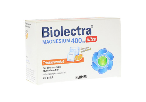 BIOLECTRA Magnesium 400 mg ultra Trinkgran.Orange (PZN 10914511)