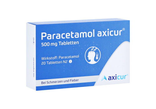 Paracetamol axicur 500mg (PZN 15613524)