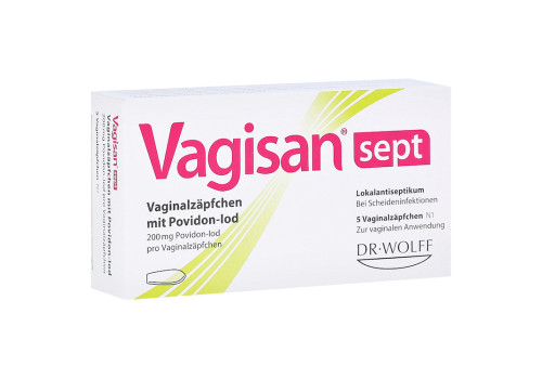 Vagisan sept Vaginalz√§pfchen mit Povidon-Iod (PZN 16930882)