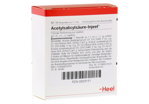 ACETYLSALICYLS√ДURE Injeel Ampullen (PZN 3151)