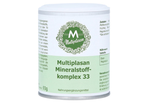 MULTIPLASAN Mineralstoffkomplex 33 Tabletten (PZN 4155490)