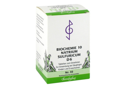 BIOCHEMIE 10 Natrium sulfuricum D 6 Tabletten (PZN 1073857)