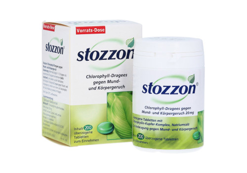 Stozzon Chlorophyll-Dragees gegen Mund- und K√ґrpergeruch (PZN 977427)