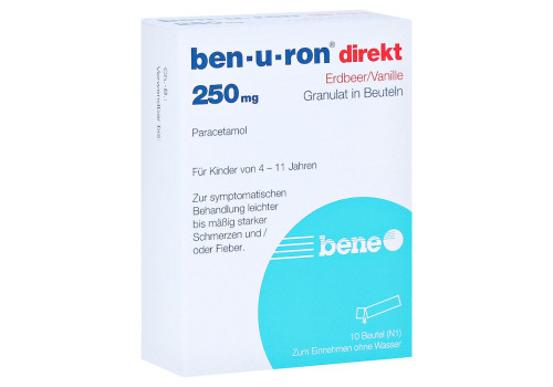 Ben-u-ron direkt Erdbeer/Vanille 250mg (PZN 7728360)