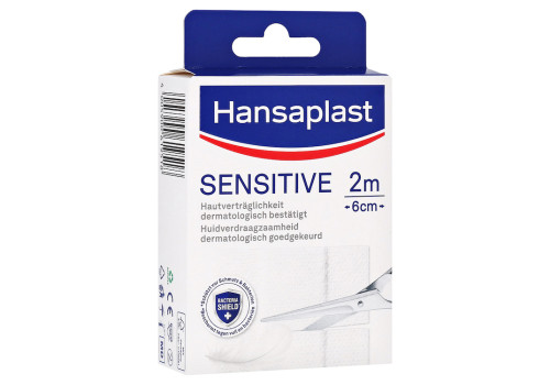 HANSAPLAST Sensitive Pflast.hypoallergen 6 cmx2 m (PZN 16742755)