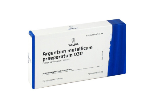 ARGENTUM METALLICUM praeparatum D 30 Ampullen (PZN 1617955)