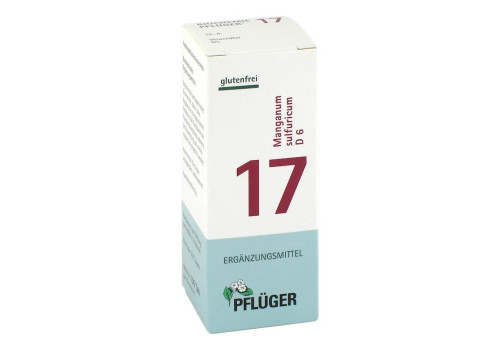 BIOCHEMIE Pfl√Љger 17 Manganum sulfuricum D 6 Tabl. (PZN 6322331)