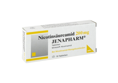 NICOTINS√ДUREAMID 200 mg Jenapharm Tabletten (PZN 4019120)