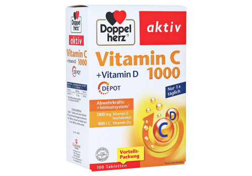 DOPPELHERZ Vitamin C 1000+Vitamin D Depot Tabl. (PZN 16731409)