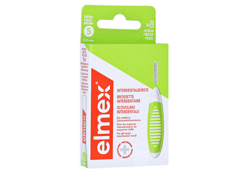ELMEX Interdentalb√Љrsten ISO Gr.5 0,8 mm gr√Љn (PZN 17149462)