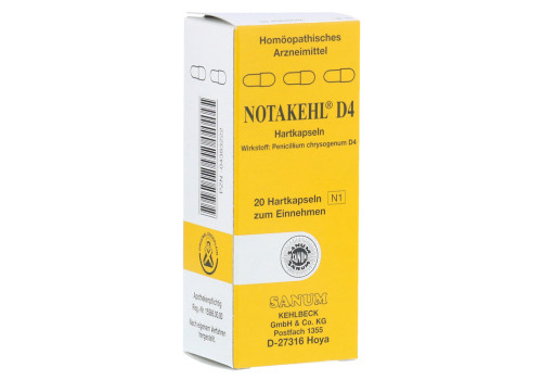 NOTAKEHL D 4 Kapseln (PZN 4383222)