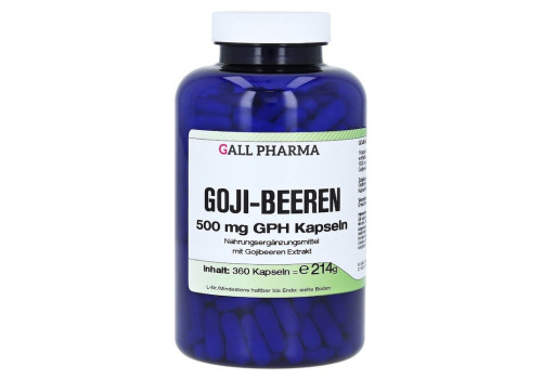 GOJI BEEREN 500 mg GPH Kapseln (PZN 5530197)