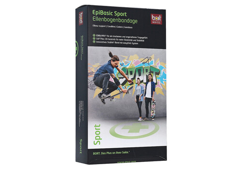 BORT EpiBasic Sport Bandage XL schwarz (PZN 9777345)