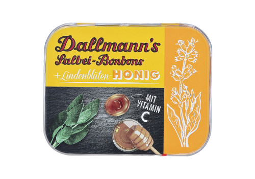 DALLMANN'S Salbei Lindenbl√Љtenhonig Bonbons Dose (PZN 15619685)