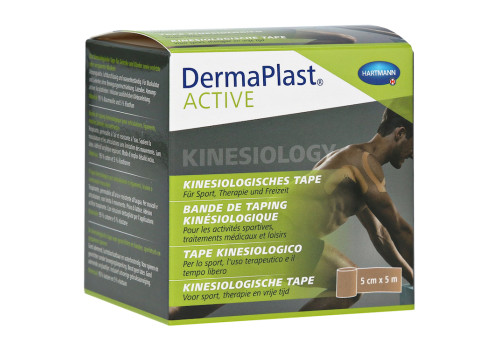 DERMAPLAST Active Kinesiology Tape 5 cmx5 m beige (PZN 12903055)