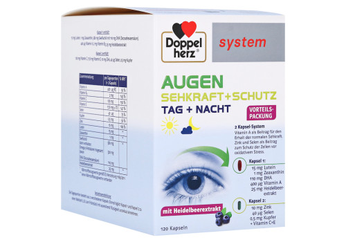 Doppelherz system Augen Sehkraft + Schutz Tag + Nacht (PZN 148783)