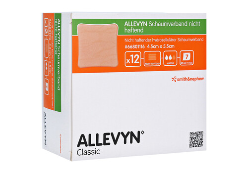 ALLEVYN Schaumverband 4,5x5,5 cm nicht haftend (PZN 9686594)