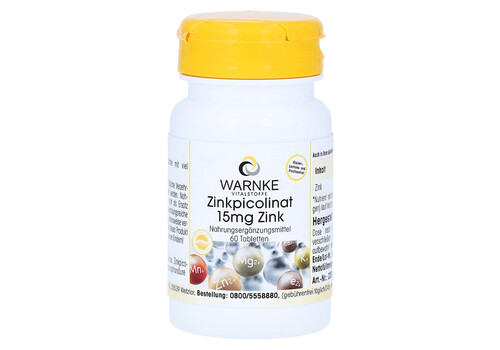 ZINKPICOLINAT 15 mg Zink Tabletten (PZN 12427873)