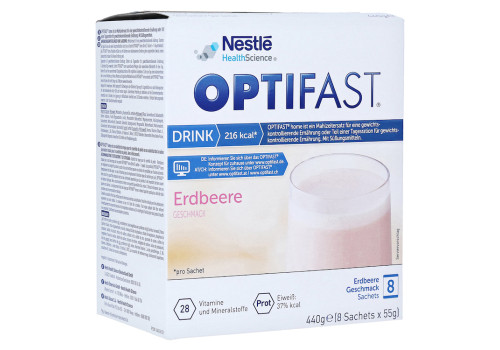 OPTIFAST Drink Erdbeere Pulver (PZN 16016121)