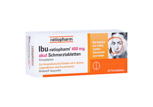 IBU-ratiopharm 400 akut Schmerztabletten (PZN 266040)