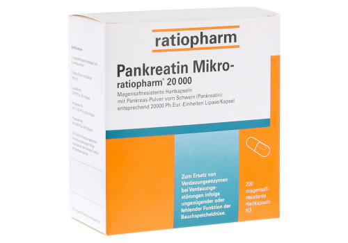 Pankreatin Mikro-ratiopharm 20000 (PZN 7097623)