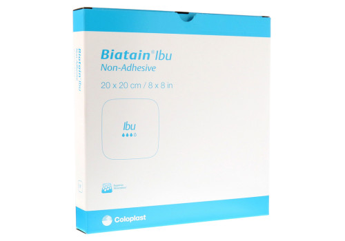 BIATAIN Ibu Schaumverband 20x20 cm nicht haftend (PZN 4808526)