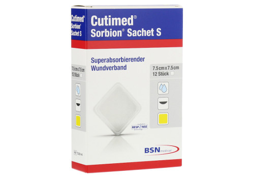 CUTIMED Sorbion Sachet S Wundauflage 7,5x7,5 cm (PZN 11361310)