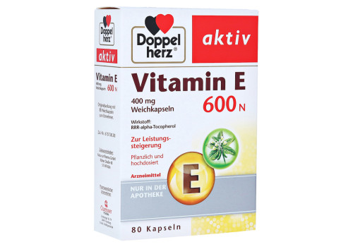 DOPPELHERZ Vitamin E 600 N Weichkapseln (PZN 10057828)