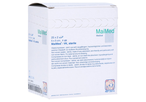 VLIESSTOFF-KOMPRESSEN 5x5 cm steril 4fach (PZN 6310291)