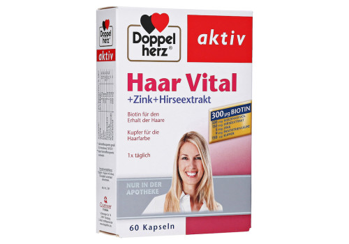Doppelherz aktiv Haar Vital + Zink + Hirseextrakt (PZN 7263599)