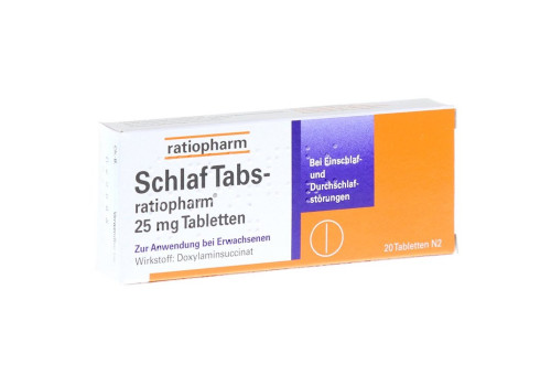 SchlafTabs-ratiopharm 25mg – PZN 7707524 (PZN 7707524)