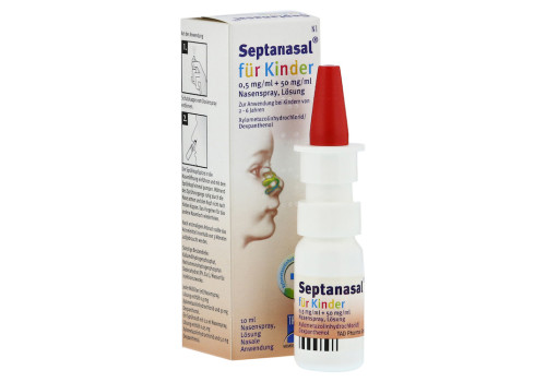 SEPTANASAL für Kinder 0,5 mg/ml + 50 mg/ml Nasens. (PZN 13229388)