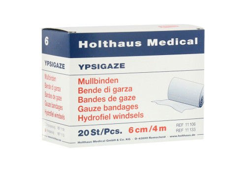 YPSIGAZE Mullbinde 6 cmx4 m (PZN 3943386)