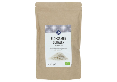 FLOHSAMENSCHALEN gemahlen Bio Pulver (PZN 12643973)