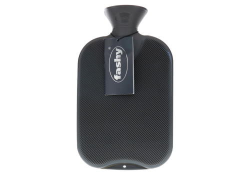 FASHY Wärmflasche Doppellamelle anthrazit 6460 21 (PZN 10380699)