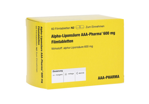 Alpha-Liponsäure AAA-Pharma 600mg (PZN 12415982)