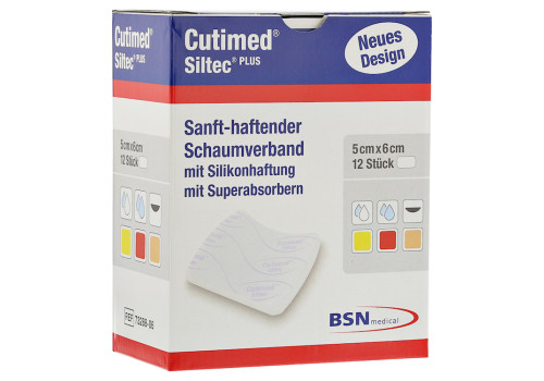 CUTIMED Siltec Plus Schaumverb.5x6 cm haftend (PZN 10204212)