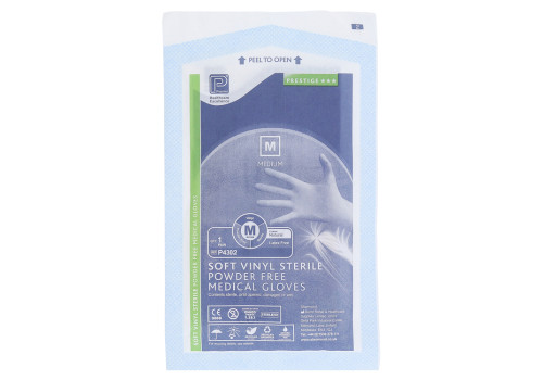 VINYL Handschuhe steril puderfrei mittel (PZN 7614863)