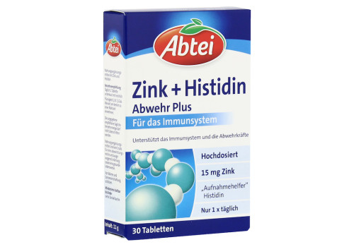 Abtei Zink+histidin Tabletten (PZN 3972761)