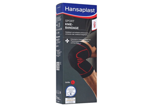 HANSAPLAST Sport Knie-Bandage Gr.L (PZN 15823003)