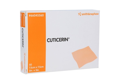 CUTICERIN 7,5x7,5 cm Gaze m.Salbenbeschichtung (PZN 9680396)