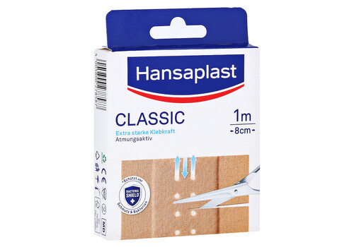 HANSAPLAST Classic Pflaster 8cm x1 m (PZN 16739718)