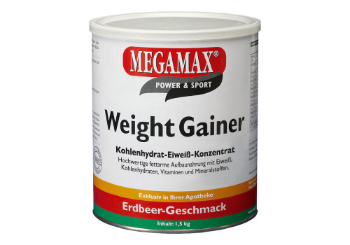 WEIGHT GAINER Megamax Erdbeere Pulver (PZN 7346026)