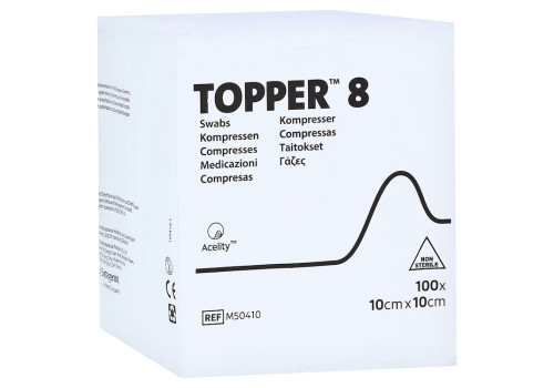 TOPPER 8 Kompr.10x10 cm unsteril (PZN 3420487)